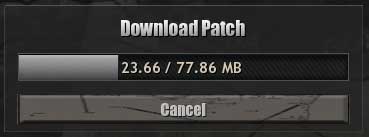 CoH Patch Download Screen